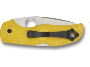 Spyderco Native 5 Salt Folding Knife 3″ Drop Point CPM MagnaCut Steel Blade FRN Handle Yellow For Sale