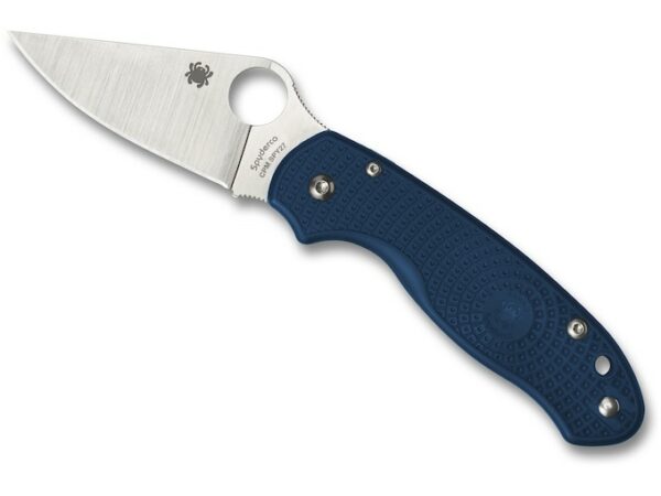 Spyderco Para 3 Folding Knife 2.92″ Leaf CPM-SPY27 Satin Blade Fiberglass Reinforced Nylon (FRN) Handle Blue For Sale