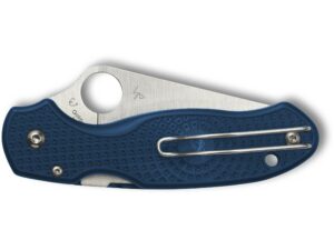 Spyderco Para 3 Folding Knife 2.92″ Leaf CPM-SPY27 Satin Blade Fiberglass Reinforced Nylon (FRN) Handle Blue For Sale