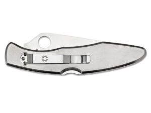 Spyderco Police ComboEdge Folding Pocket Knife 4.125″ Serrated VG-10 Stainless Steel Blade Stainless Steel Handle For Sale