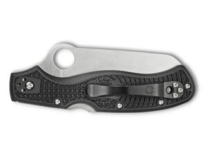 Spyderco Rescue 3 Folding Knife 3.57″ Sheepsfoot Serrated VG-10 Stainless Steel Blade FRN Handle Black For Sale