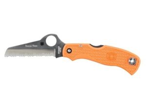 Spyderco Rescue 79mm Folding Knife 3.125″ Serrated VG-10 Stainless Steel Blade Polymer Handle For Sale