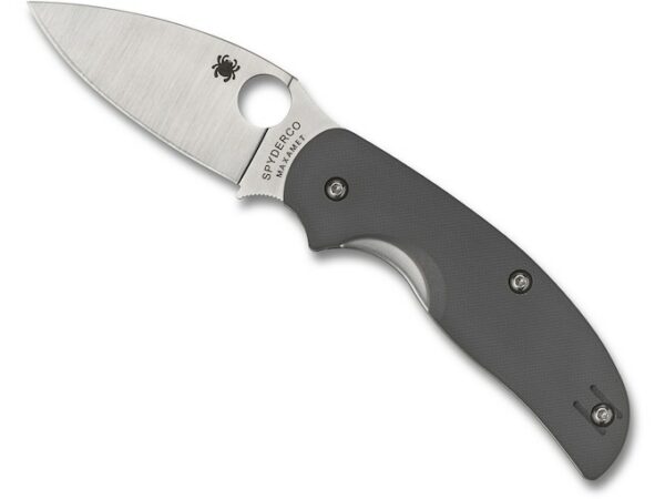Spyderco Sage 1 Folding Knife 3″ Leaf Maxamet Satin Blade G-10 Handle Gray For Sale