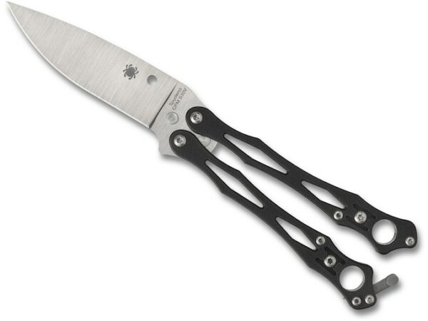 Spyderco SmallFly 2 Folding Knife 3.37″ Leaf CPM S30V Satin Blade G-10 Handle Black For Sale
