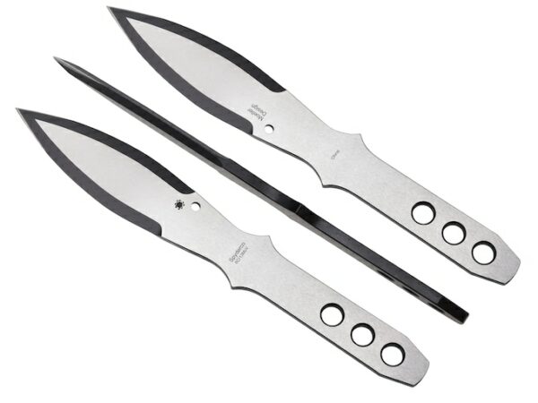 Spyderco Spyder Throwers Fixed Blade Throwing Knife Spear Point 8Cr13MoV Stainless Steel Blade and Handle Pack of 3 For Sale