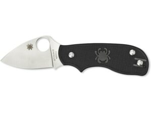 Spyderco Squeak Folding Knife 2″ Drop Point N690Co High Carbon Steel Blade FRN Handle Black For Sale