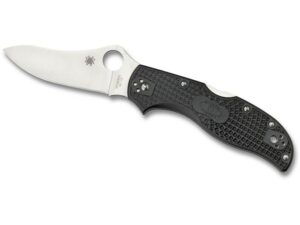 Spyderco Stretch 2 Folding Knife 3.45″ Drop Point VG-10 Stainless Steel Blade FRN Handle Black For Sale