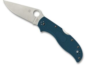 Spyderco Stretch 2 Folding Knife 3.45″ Leaf K390 Satin Blade Fiberglass Reinforced Nylon (FRN) Handle Blue For Sale