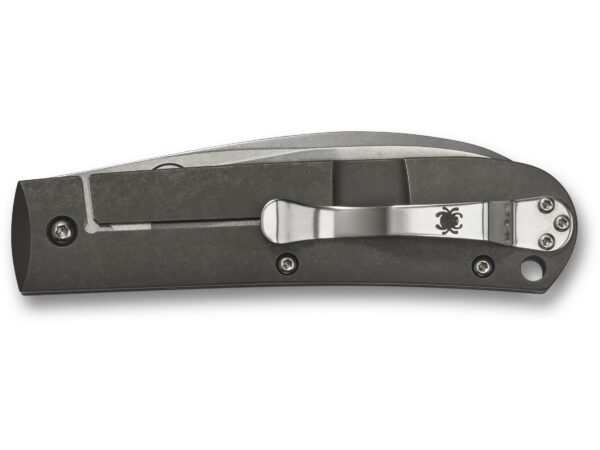 Spyderco SwayBack Folding Knife 3.53″ Drop Point CTS-XHP Satin Blade Titanium Handle Black For Sale