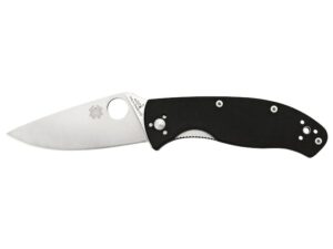 Spyderco Tenacious Folding Knife 3.38″ 8Cr13MoV Stainless Steel Blade G-10 Handle Black For Sale