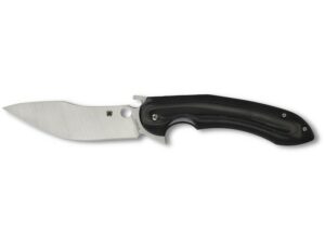 Spyderco Tropen Folding Knife 4.02″ Modified Drop Point CPM S30V Stainless Steel Blade G-10 Handle Black For Sale