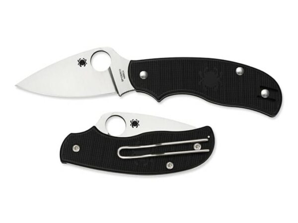 Spyderco Urban Leaf Folding Pocket Knife 2.563″ Drop Point N690Co Blade FRN Handle Black For Sale
