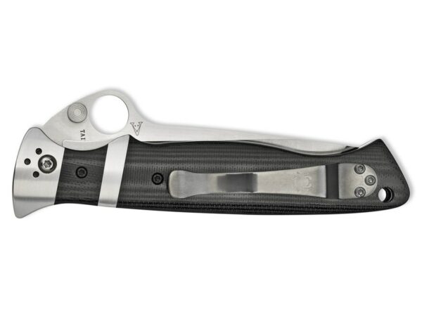 Spyderco Vallotton Sub-Hilt Folding Knife 3.75″ CPM-S30V Stainless Steel Blade G-10 Handle Black For Sale