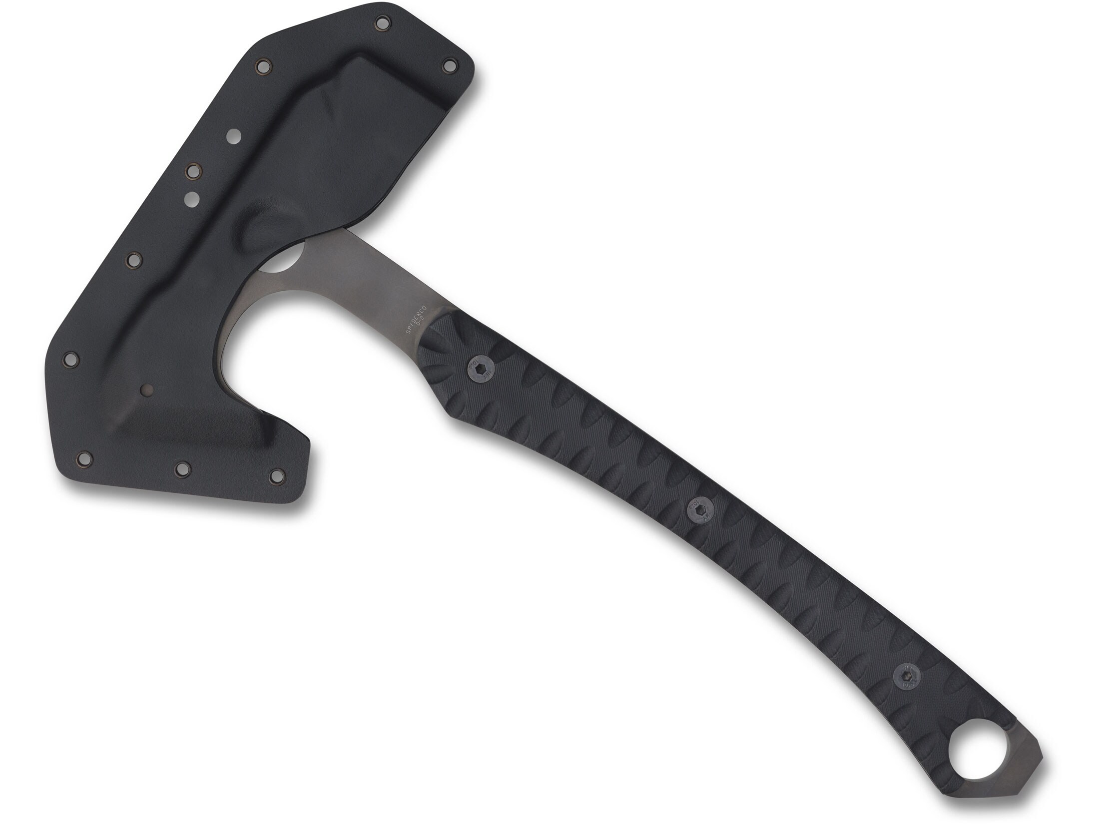 Spyderco Warrior Hawk Tomahawk 2.99″ D2 Steel Blade 13.6″ Overall Length G-10 Handle Black For Sale