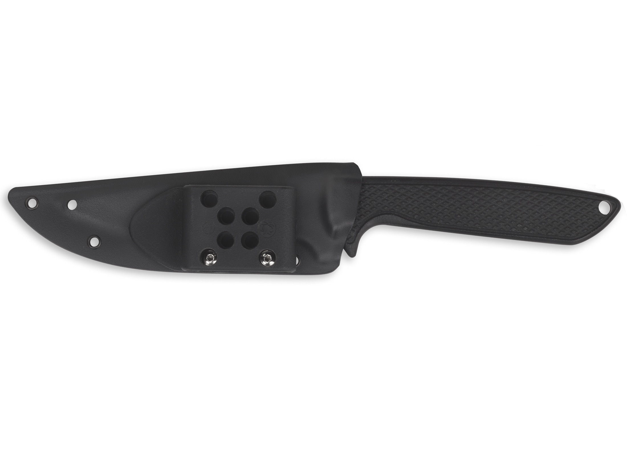 Spyderco Waterway Fixed Blade Knife 4.44″ Drop Point LC200N Steel Blade Polymer G-10 Handle Black For Sale