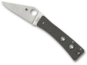 Spyderco Watu Folding Knife 3.26″ Leaf CPM-20CV Satin Blade Carbon Fiber/G-10 Handle Gray For Sale