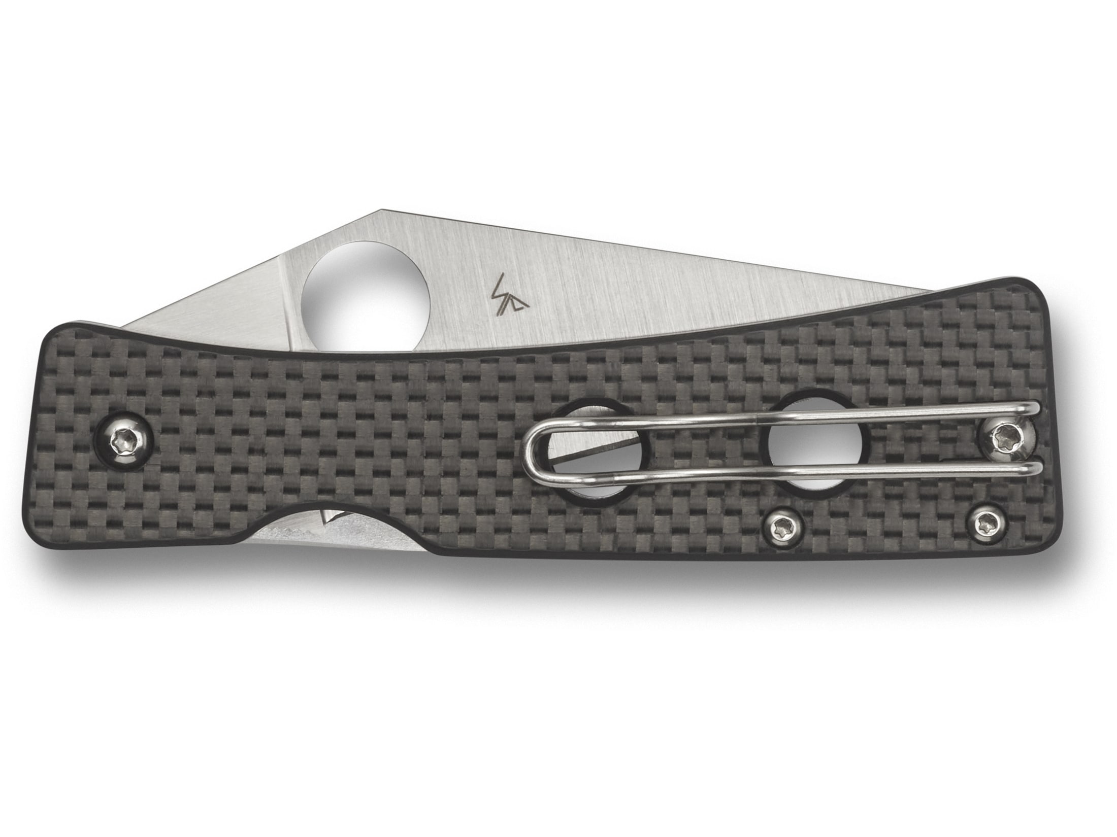 Spyderco Watu Folding Knife 3.26″ Leaf CPM-20CV Satin Blade Carbon Fiber/G-10 Handle Gray For Sale