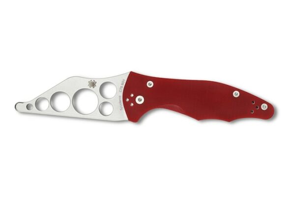 Spyderco YoJimbo Training Folding Knife 3.25″ Wharncliffe Point CTSBD1 Steel Blade Polymer G-10 Handle Red For Sale