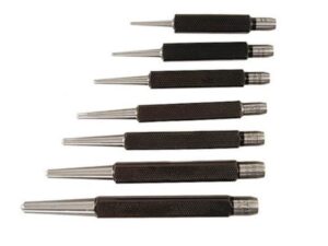 Starrett Center Punch Set 7-Piece Steel For Sale