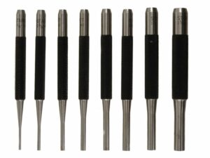 Starrett Drive Pin Punch Set 8-Piece Steel For Sale