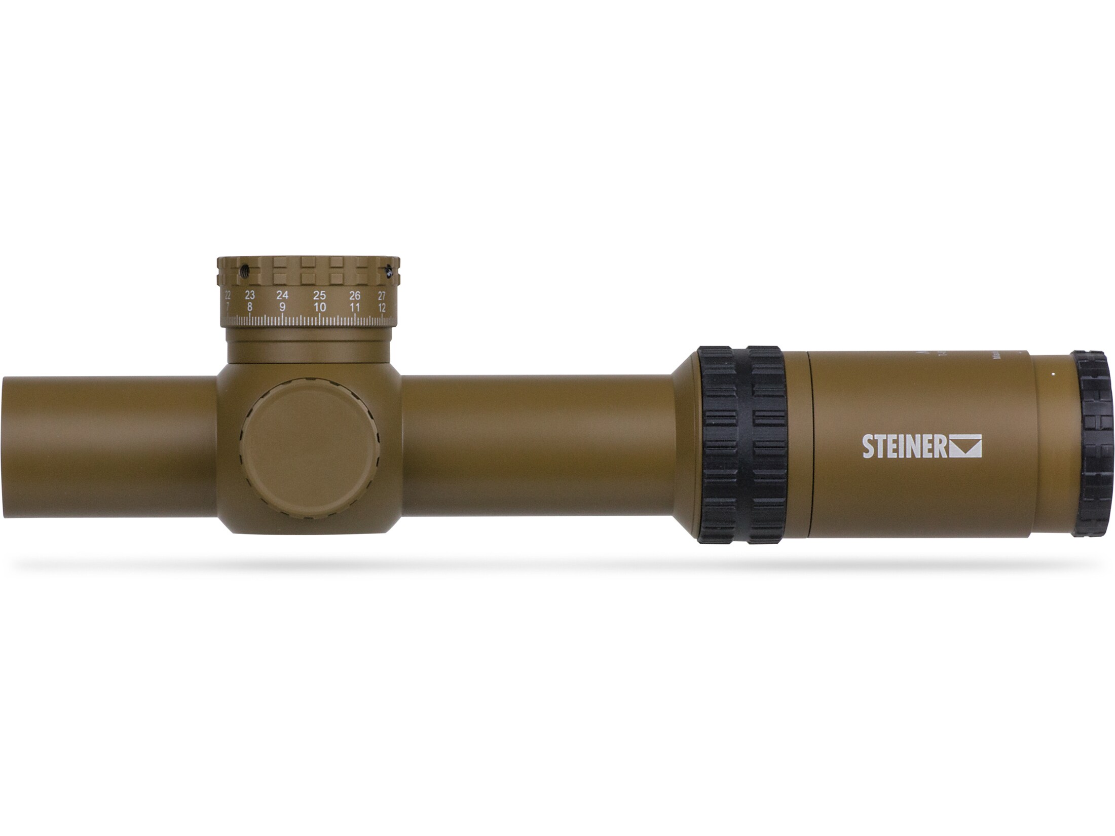Steiner M8Xi IFS Rifle Scope 34mm Tube 1-8x 24mm CCW Turret 1/10 MRAD Side Focus Designated Marksman Reticle For Sale