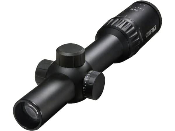 Steiner P4Xi Rifle Scope 30mm Tube 1-4x 24mm 1/2 MOA Illuminated P3TR Reticle Matte For Sale
