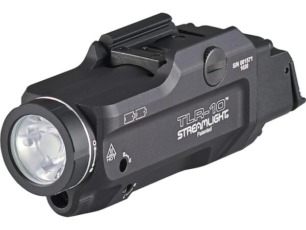 Streamlight TLR-10 Flex Weapon Light LED with Red Laser with 2 CR123A Batteries Aluminum Black- Blemished For Sale