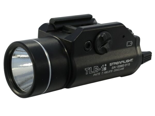 Streamlight TLR-1S Weapon Light LED with 2 CR123A Batteries fits Picatinny and Glock Rails Aluminum Matte For Sale