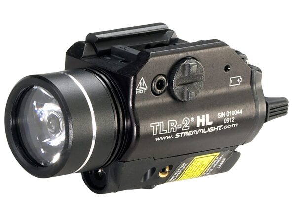 Streamlight TLR-2 HL Weapon Light LED with Red Laser and 2 CR123A Batteries Fits Picatinny or Glock-Style Rails Aluminum Matte For Sale