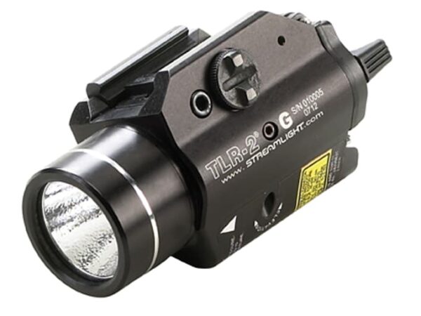 Streamlight TLR-2G Weapon Light LED with Green Laser and 2 CR123A Batteries Fits Picatinny or Glock-Style Rails Aluminum Matte For Sale