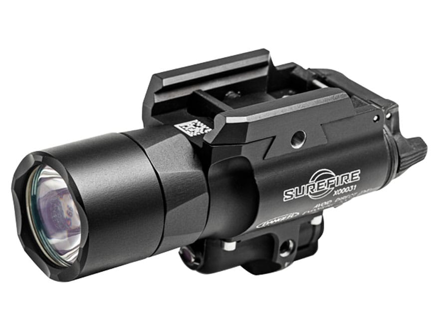 Surefire X400 Ultra Weapon Light LED with Green Laser with 2 CR123A Batteries Aluminum Black For Sale