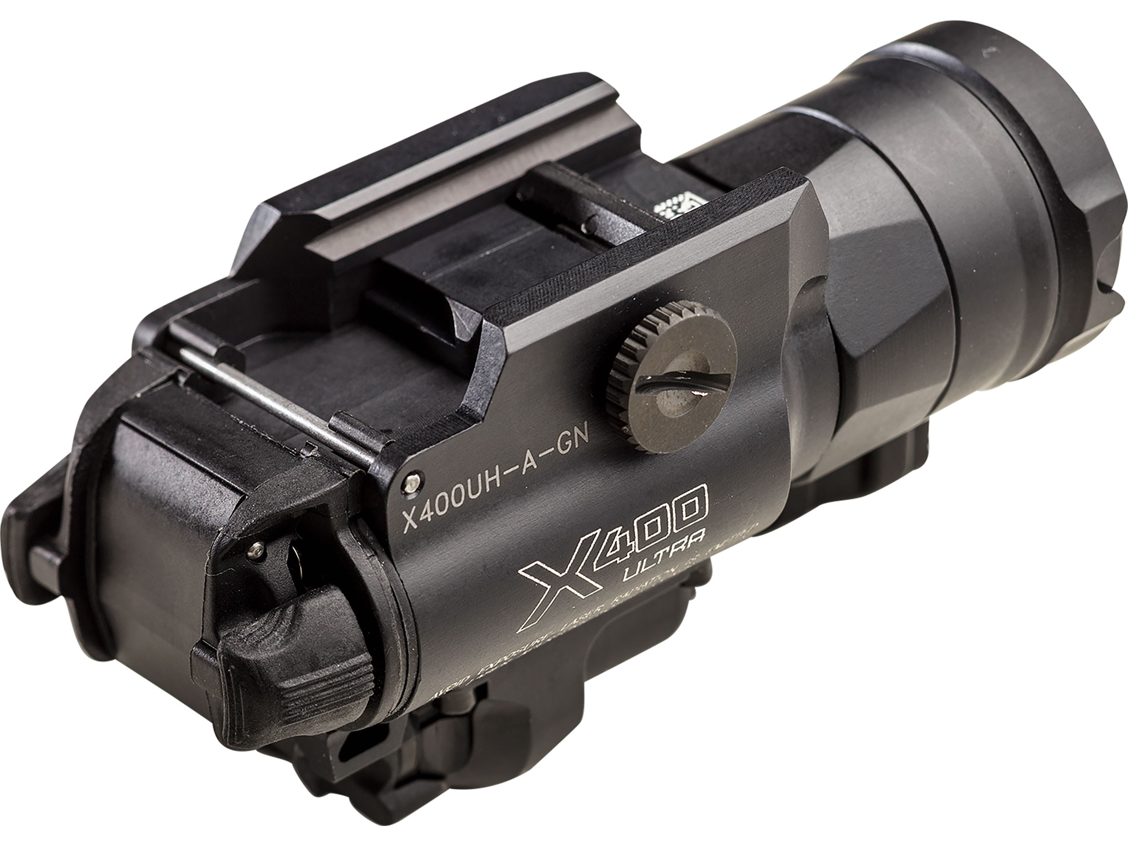 Surefire X400UH-A-GN Masterfire Rapid Deployment Weapon Light LED with Green Laser with 2 CR123A Batteries Aluminum Black For Sale