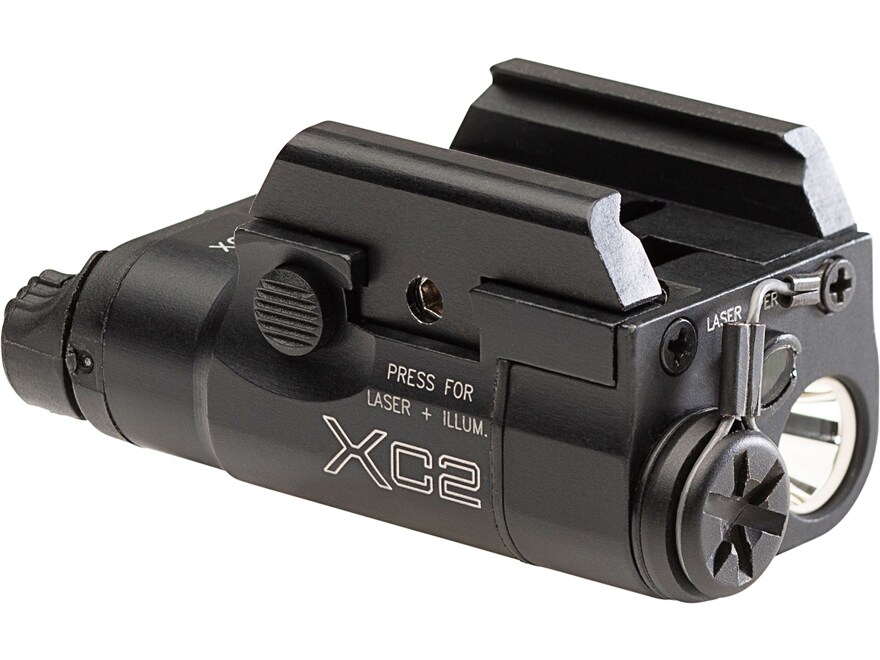 Surefire XC2 Compact Pistol Light LED with Red Laser with 1 AAA Battery Aluminum Black For Sale