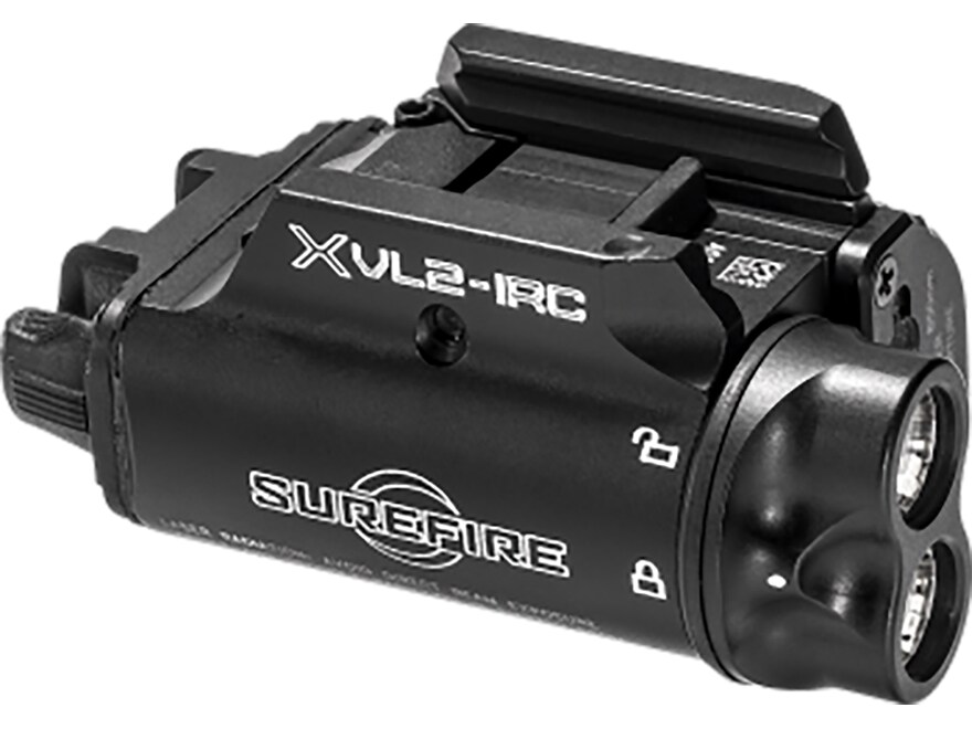 Surefire XVL2 Weapon Light LED with IR & Green Laser with CR123A Battery Aluminum For Sale