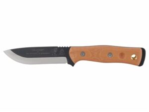 TOPS Knives B.O.B. Fieldcraft Fixed Blade Knife 4.5″ Drop Point 1095 High Carbon Alloy Blade Canvas Micarta Handle Tan For Sale