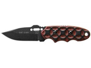 TOPS Knives C.A.T. 200H-02 Fixed Blade Knife 3.25″ Black Clip Point 1095 High Carbon Alloy Blade For Sale