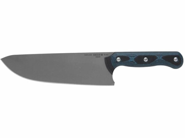 TOPS Knives Dicer 8 Chef Knife 7.75″ CPM S35VN Blade Canvas Micarta/G-10 Handle Blue/Black For Sale