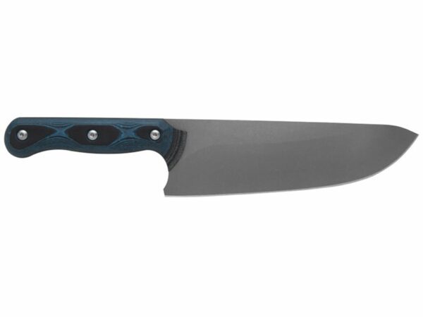 TOPS Knives Dicer 8 Chef Knife 7.75″ CPM S35VN Blade Canvas Micarta/G-10 Handle Blue/Black For Sale