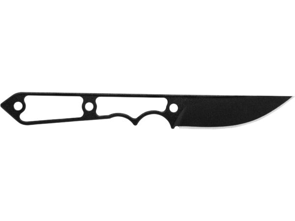 TOPS Knives Street Spike Fixed Blade Knife 2.75″ Drop Point 1095 Carbon Black Blade 1095 Carbon Handle Black For Sale