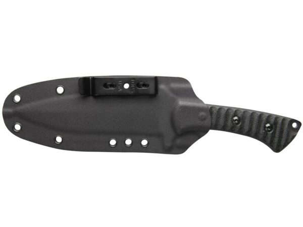 TOPS Knives Szabo Express Fixed Blade Knife 5.63″ Spear Point 1095 Carbon Black Cerakote Blade Canvas Micarta Handle Black For Sale