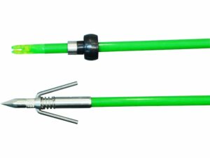 TRUGLO Fiberglass Bowfishing Arrow with Spring Fisher Arrow Point and Slide Green For Sale