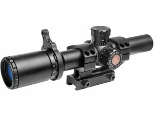 TRUGLO Tru-Brite Rifle Scope 30mm Tube 1-6x 24mm Illuminated Power Ring Duplex Mil-Dot Reticle with Mount Matte For Sale