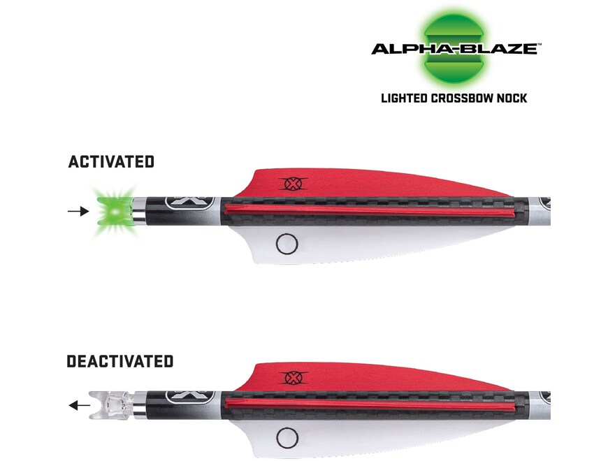 TenPoint Alpha-Blaze Lighted Nock Green Pack of 3 For Sale