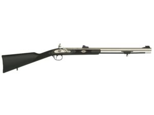 Traditions Deerhunter Flintlock Muzzleloading Rifle 50 Caliber 24″ Cerakote Barrel Synthetic Stock Black For Sale