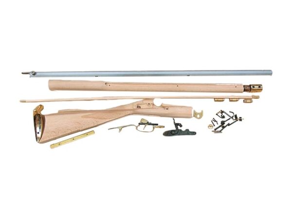 Traditions Kentucky Muzzleloading Rifle Unassembled Kit 50 Caliber Percussion 1 in 66″ Twist 33.5″ Barrel in the White For Sale