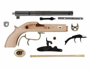 Traditions Trapper Muzzleloading Pistol Unassembled Kit 50 Caliber Percussion 1 in 20″ Twist 9.75″ Barrel in the White For Sale