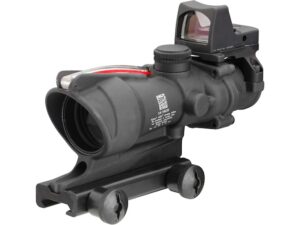 Trijicon ACOG Rifle Scope 4x 32mm Dual-Illuminated 223 Remington Reticle with 3.25 MOA RMR Type 2 Red Dot Sight and Colt Knob Thumbscrew Mount For Sale