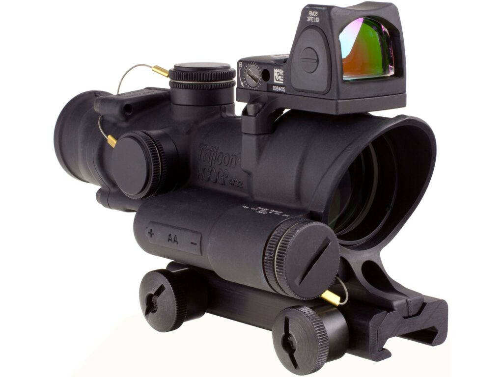 Trijicon ACOG Rifle Scope 4x 32mm LED Illuminated Red Crosshair 223 ...