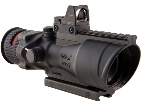 Trijicon ACOG Rifle Scope 6x 48mm Dual-Illuminated with 6.5 MOA RMR Type 2 Red Dot Sight Colt Knob Thumbscrew Mount Matte For Sale