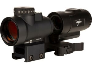 Trijicon Combo MRO HD Red Dot Sight 68 MOA Reticle with 2.0 MOA Dot with Picatinny-Style Full Co-Witness Mount & 3X Magnifier Matte For Sale